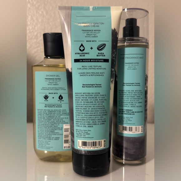 Bath & Body Works Misty Morning Body Mist, Body Wash and Lotion - Picture 2 of 2